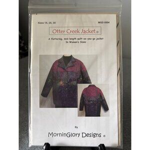 Otter Creek Jacket Pattern Size 1X 2X 3X Womens Mid-Length Quilt-As-You-Go by Mo